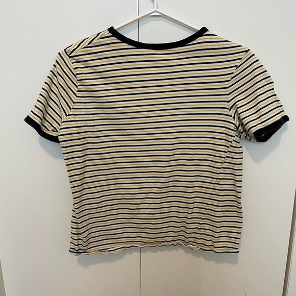 Zara Trafaluc Yellow and Black Striped Shirt - Picture 2 of 2